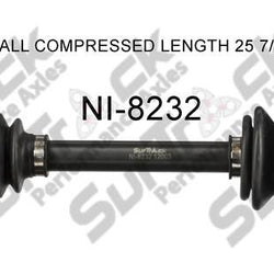 Nuevo eje de transmisión CV para Nissan Altima 2.5LM/T 2007-10 delantero D