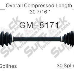 New CV Drive Axle Shaft Fits Cadillac CTS 2003-07 Rear D
