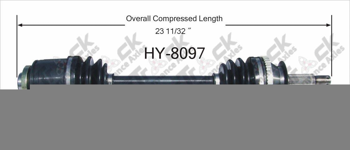 New CV Drive Axle Shaft Fits Hyundai Santa Fe 2003-06 Front P