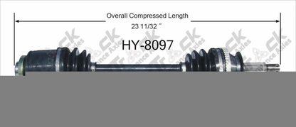 New CV Drive Axle Shaft Fits Hyundai Santa Fe 2003-06 Front P