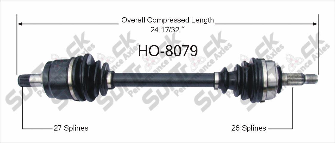 CV Drive Axle Shaft Fits Honda Prelude 1985-87 Front P