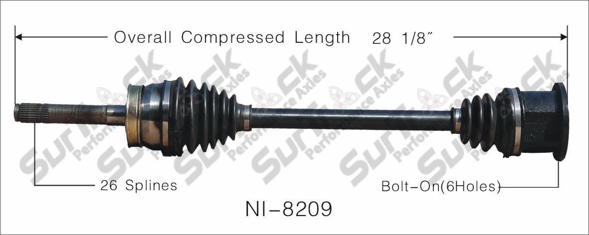 New CV Drive Axle Shaft Fits Nissan 720 1983-86 Front P