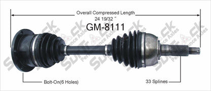 New CV Drive Axle Shaft Fits Eldorado Seville Toronado 1966-78 Front D/P