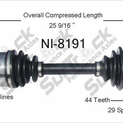 New CV Drive Axle Shaft Fits Nissan Maxima 2001 Front D