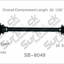 New Rear Passenger CV Drive Axle Shaft Fits Subaru Legacy, Outback 2000-04