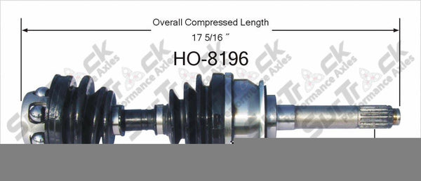 Nuevo eje de transmisión CV para Honda Passport Isuzu Rodeo 1995-97 delantero D/P