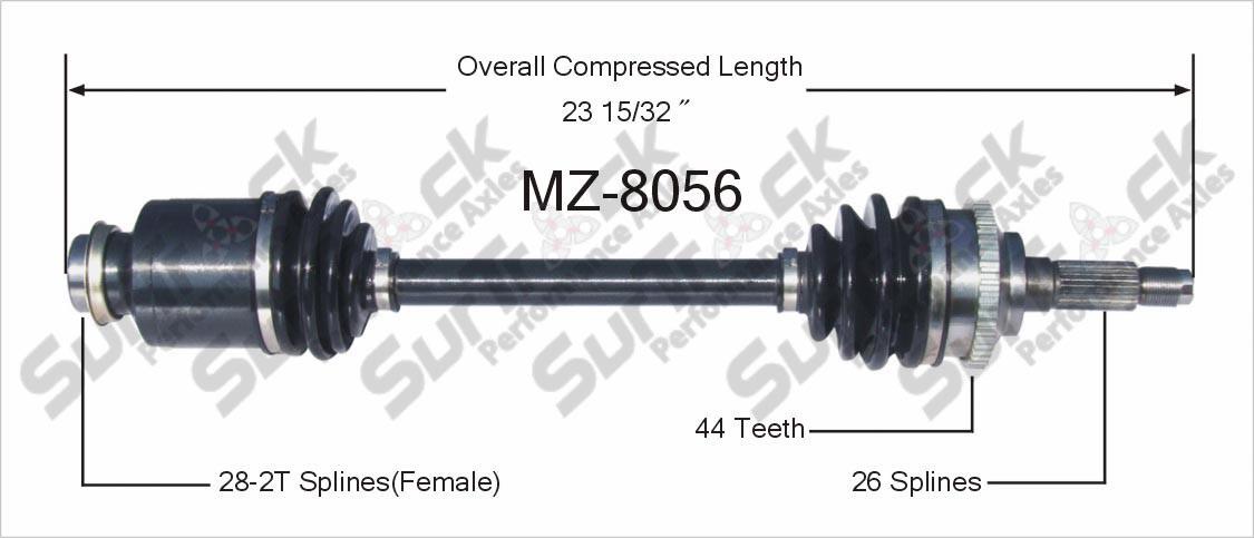 CV Drive Axle Shaft Fits Ford Escort Mazda MX-3 1992-03 Front P