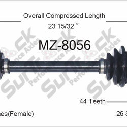 Nuevo eje de transmisión CV para Ford Escort Mazda MX-3 1992-03 delantero P