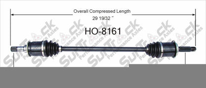 New CV Drive Axle Shaft Fits Honda Element Rear 2003-08 Rear P