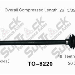 Nuevo eje de transmisión CV para Lexus RX400H Toyota Highlander 2006-08 trasero D/P