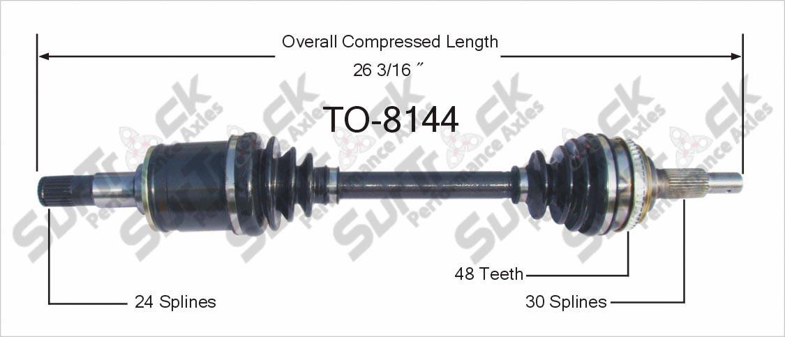 CV Drive Axle Shaft Fits For 97-01 Camry V6 With Manual Standard Transmiss