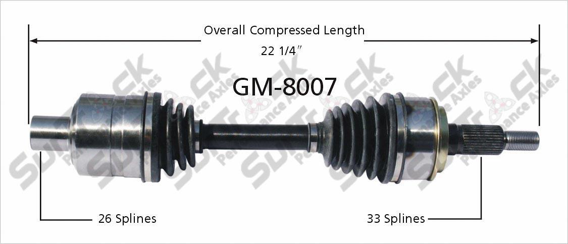 New CV Drive Axle Shaft Fits Chevrolet Astro GMC Safari Mini Van 97-02 Front D/P