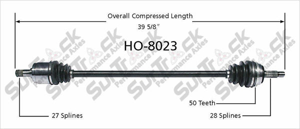 New CV Drive Axle Shaft Fits Accord 1998-02 4 Cly Front Drivers Side Autiomatic