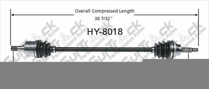 New CV Drive Axle Shaft Fits Hyundai Sonata Kia Magentis Optima 1999-06 Front P