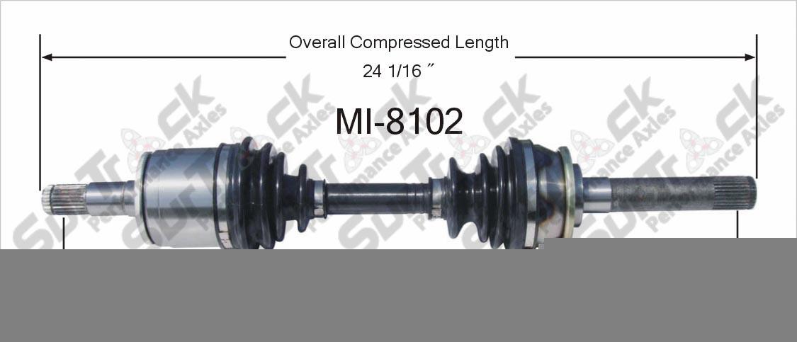 New CV Drive Axle Shaft Fits Mitsubishi Mighty Max, Montero 1992-96 Front D