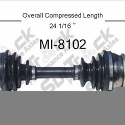 New CV Drive Axle Shaft Fits Mitsubishi Mighty Max, Montero 1992-96 Front D