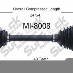 New CV Drive Axle Shaft Fits Eagle Talon Mitsubishi Eclipse 1995-99 Front P
