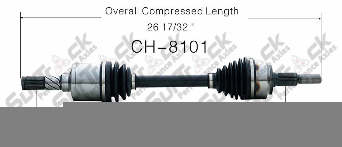 New CV Drive Axle Shaft Fits Jeep Commander, Grand Cherokee 2005-09 Front D