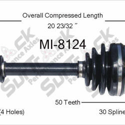 New CV Drive Axle Shaft Fits Mitsubishi Montero 2001-06 Front P