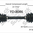 New CV Drive Axle Shaft Fits Ford Escort Coupe, ZX2 1997-02 Front D