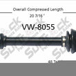 CV Drive Axle Shaft For Volkswagen Eurovan 92-03 Eurovan Automatic Trans Left DS