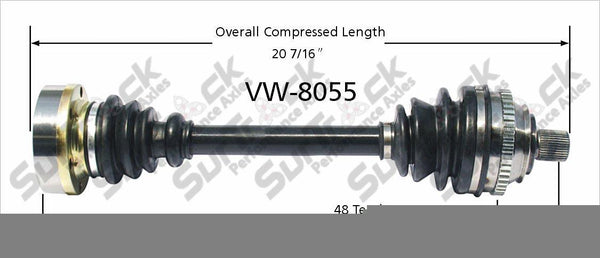CV Drive Axle Shaft For Volkswagen Eurovan 92-03 Eurovan Automatic Trans Left DS