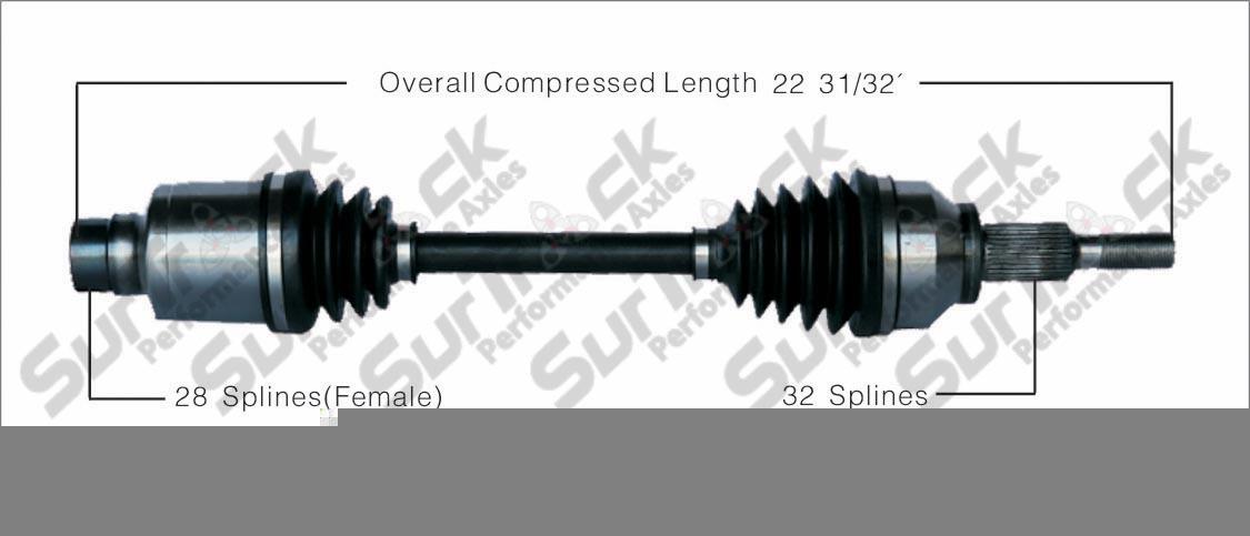 New CV Drive Axle Shaft Fits Sebring Dodge Avenger 2.4L 2007-10 Front P
