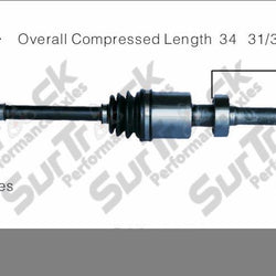 New CV Drive Axle Shaft Fits Mini Cooper A/T Supercharged 2005-08 front P