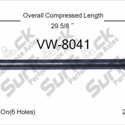 New CV Drive Axle Shaft Fits Golf Jetta Rabbit Scirocco 1974-90 Front P