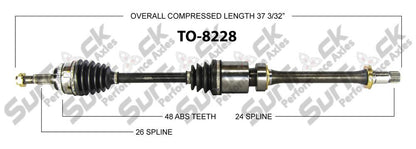 New CV Drive Axle Shaft Fits Toyota Corolla, Matrix, Vibe FWD 2009-12 Front P