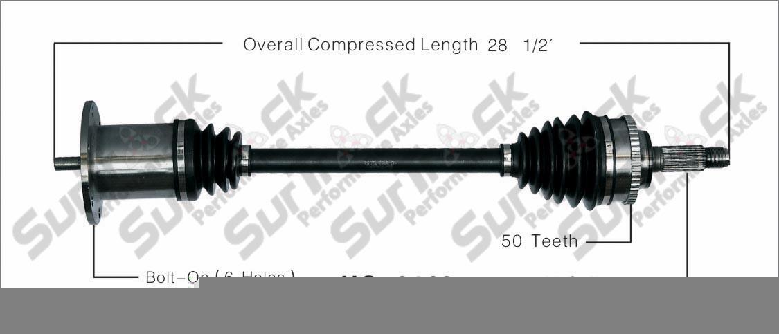 New CV Drive Axle Shaft Fits Honda S2000 2000-09 Rear P
