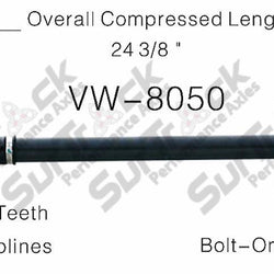 New CV Axle Fits Passat 1999-2005 Rear D/P 1997-2000 A4 Quattro Frt D/S