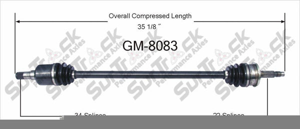 New CV Drive Axle Shaft Fits Geo Storm Isuzu Stylus 1990-93 Front P
