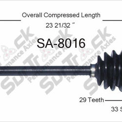 New CV Drive Axle Shaft Fits Saab 900 1994-97 Front P