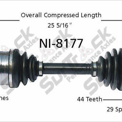New CV Drive Axle Shaft Fits Infinit I30 Nissan Maxima 2000-01 Front D