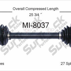 Nuevo eje de transmisión CV para Dodge Stealth Mitsubishi 3000GT 1993-99 delantero P