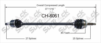 New CV Drive Axle Shaft Fits Sebring Stratus: Eclipse Galant 1999-05 Front P