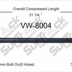 Nuevo eje de transmisión CV para Corrado Golf Jetta Passat 1990-99 delantero P