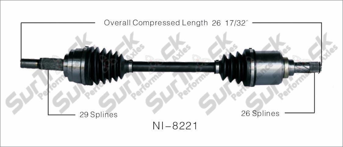 New CV Drive Axle Shaft Fits Nissan Sentra 2.0L M/T 2007-10 Front D