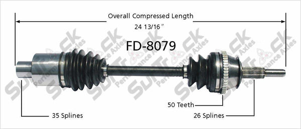 New CV Drive Axle Shaft Fits Ford Taurus SHO 1989-95 Front P