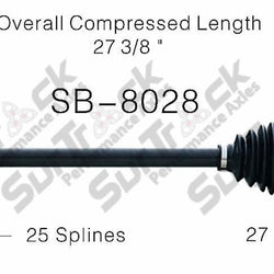 New CV Drive Axle Shaft fits for Subaru Justy 1989-94 Rear