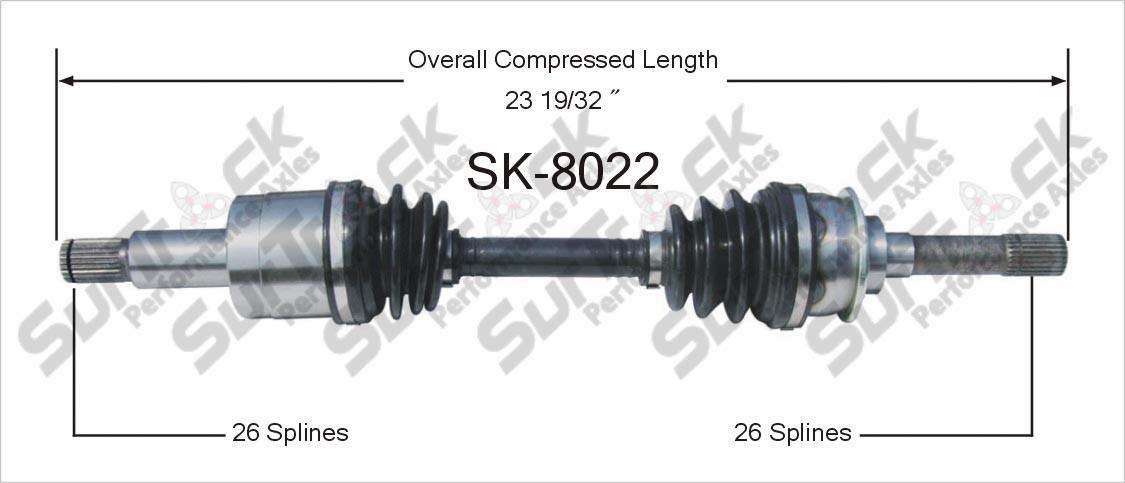 New CV Drive Axle Shaft Fits Suzuki Sidekick Geo Tracker 1996-98 Front P