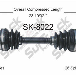 New CV Drive Axle Shaft Fits Suzuki Sidekick Geo Tracker 1996-98 Front P