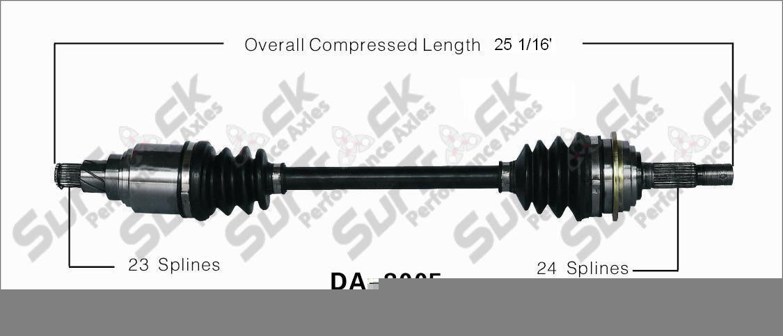 New CV Drive Axle Shaft Fits Daihatsu Charade 1988 Front D