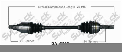 New CV Drive Axle Shaft Fits Daihatsu Charade 1988 Front D