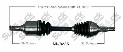 CV Drive Axle Shaft Fits 07-12 Nissan Altima 3.5L Manual Transmission Left D/S