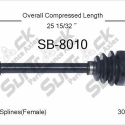 New CV Drive Axle Shaft Front Driver & Passenger Side Fits for Subaru 1980-89