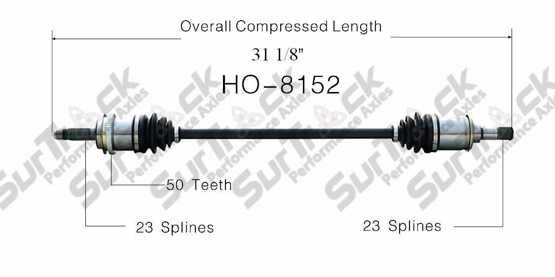 New CV Drive Axle Shaft Fits Honda CR-V 1997-01 Rear D