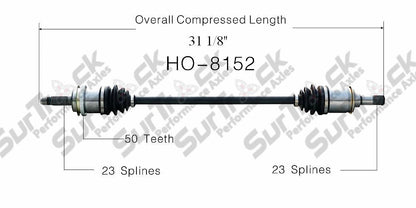 New CV Drive Axle Shaft Fits Honda CR-V 1997-01 Rear D
