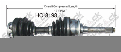 New CV Drive Axle Shaft Fits Passport Amigo Pickup Rodeo Trooper 81-95 Front D/P
